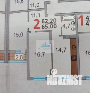 2-к квартира, вторичка, 65м2, 8/10 этаж