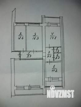 3-к квартира, вторичка, 68м2, 8/14 этаж