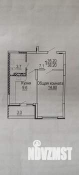 1-к квартира, вторичка, 38м2, 2/10 этаж