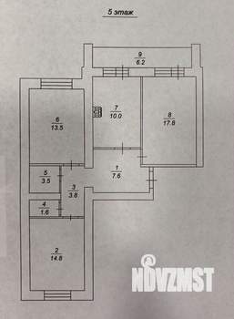 3-к квартира, вторичка, 73м2, 5/10 этаж