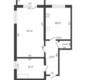 1-к квартира, вторичка, 49м2, 2/10 этаж