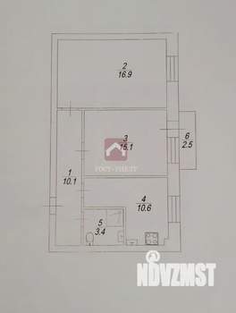 2-к квартира, вторичка, 56м2, 6/6 этаж