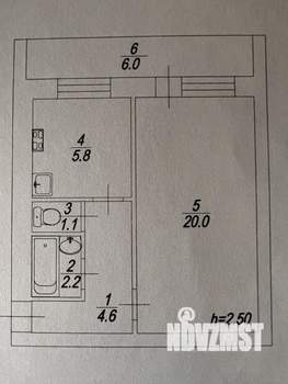 1-к квартира, вторичка, 34м2, 2/10 этаж
