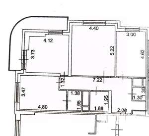 3-к квартира, вторичка, 110м2, 26/37 этаж