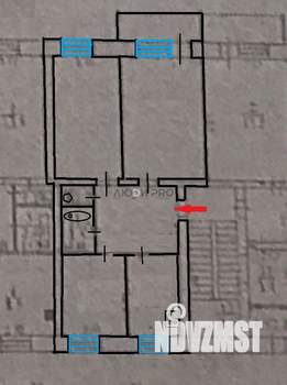 3-к квартира, вторичка, 58м2, 1/5 этаж