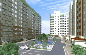 1-к квартира, строящийся дом, 53м2, 3/10 этаж