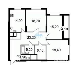 3-к квартира, вторичка, 108м2, 11/16 этаж