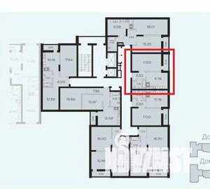 1-к квартира, вторичка, 40м2, 3/19 этаж