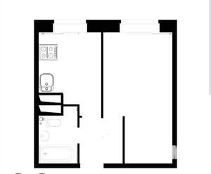 1-к квартира, вторичка, 23м2, 3/5 этаж