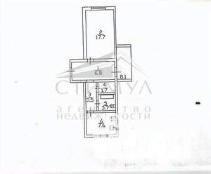 1-к квартира, вторичка, 41м2, 5/5 этаж