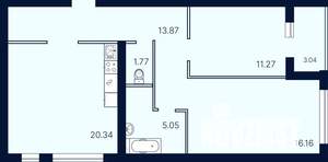 2-к квартира, строящийся дом, 72м2, 1/4 этаж