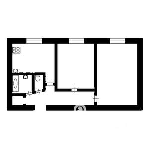 2-к квартира, вторичка, 44м2, 2/5 этаж