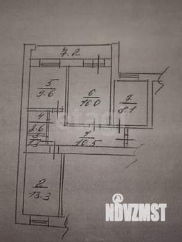 3-к квартира, вторичка, 62м2, 8/10 этаж