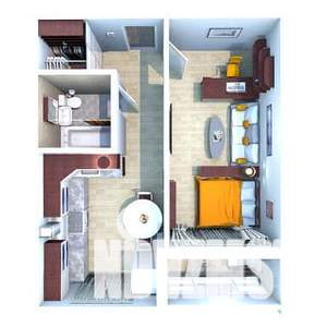 1-к квартира, вторичка, 41м2, 6/10 этаж