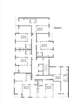2-к квартира, вторичка, 60м2, 7/10 этаж