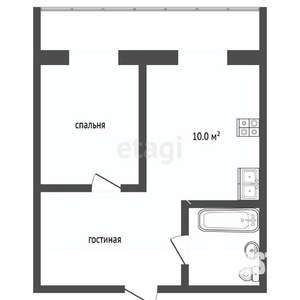 2-к квартира, вторичка, 44м2, 7/14 этаж