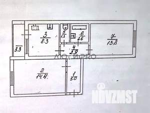 2-к квартира, вторичка, 50м2, 5/5 этаж