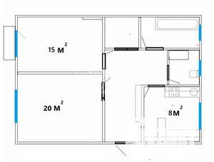 2-к квартира, вторичка, 59м2, 4/4 этаж
