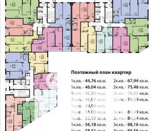 1-к квартира, вторичка, 51м2, 18/19 этаж