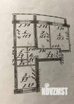 3-к квартира, вторичка, 63м2, 7/11 этаж