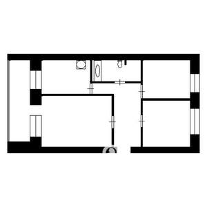 3-к квартира, вторичка, 60м2, 9/9 этаж