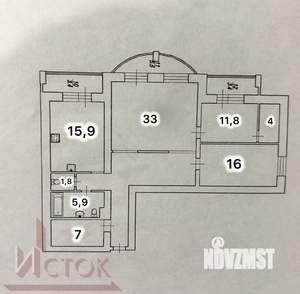 3-к квартира, вторичка, 114м2, 8/14 этаж