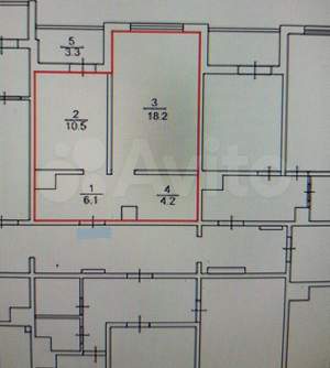 3-к квартира, вторичка, 70м2, 5/10 этаж