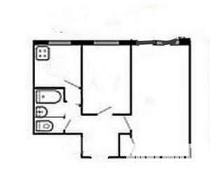 2-к квартира, вторичка, 44м2, 2/9 этаж