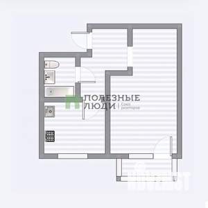 1-к квартира, вторичка, 32м2, 3/5 этаж