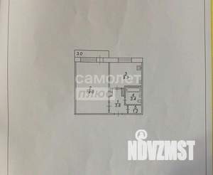 1-к квартира, вторичка, 37м2, 4/6 этаж