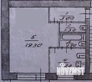 1-к квартира, вторичка, 31м2, 4/5 этаж