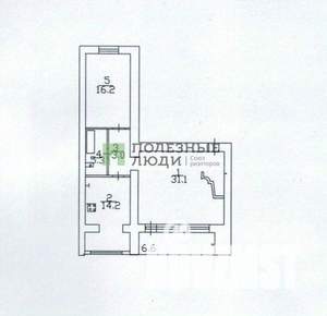 2-к квартира, вторичка, 77м2, 7/11 этаж