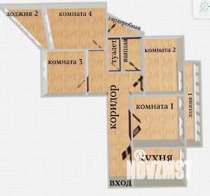 4-к квартира, вторичка, 73м2, 6/10 этаж