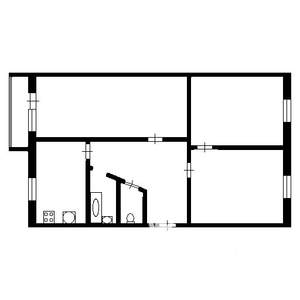 3-к квартира, вторичка, 66м2, 9/9 этаж