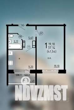 1-к квартира, вторичка, 42м2, 10/10 этаж