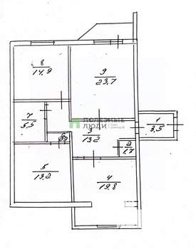 3-к квартира, вторичка, 97м2, 2/10 этаж