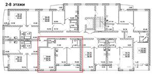2-к квартира, вторичка, 77м2, 4/8 этаж