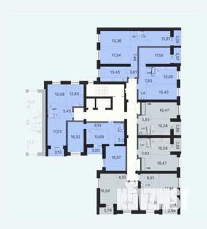 1-к квартира, сданный дом, 41м2, 2/10 этаж