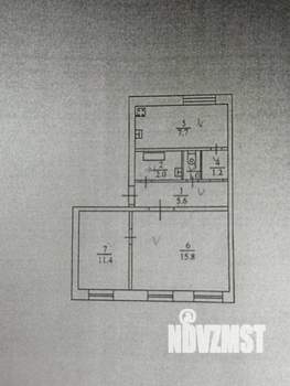 2-к квартира, вторичка, 44м2, 3/4 этаж