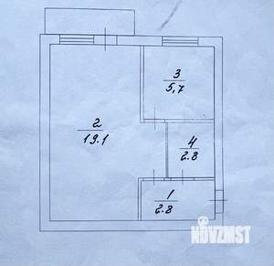 1-к квартира, вторичка, 30м2, 2/5 этаж