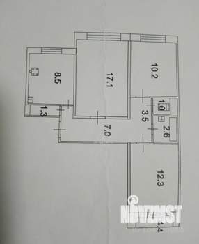3-к квартира, вторичка, 64м2, 2/10 этаж