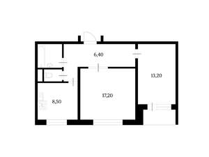 2-к квартира, вторичка, 49м2, 1/9 этаж