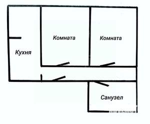 2-к квартира, вторичка, 82м2, 1/6 этаж