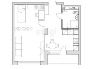 1-к квартира, вторичка, 40м2, 14/14 этаж