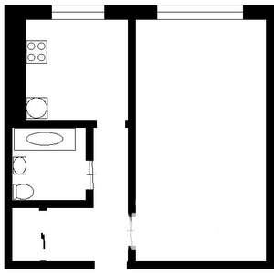 1-к квартира, вторичка, 30м2, 7/9 этаж