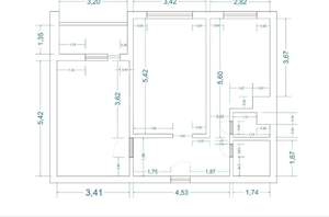 2-к квартира, вторичка, 63м2, 1/21 этаж