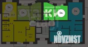 1-к квартира, вторичка, 48м2, 8/25 этаж