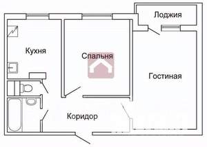2-к квартира, вторичка, 52м2, 10/10 этаж