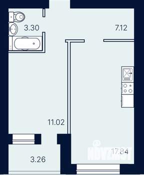 1-к квартира, вторичка, 43м2, 1/10 этаж