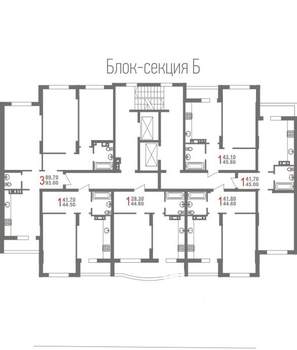 1-к квартира, вторичка, 45м2, 6/11 этаж